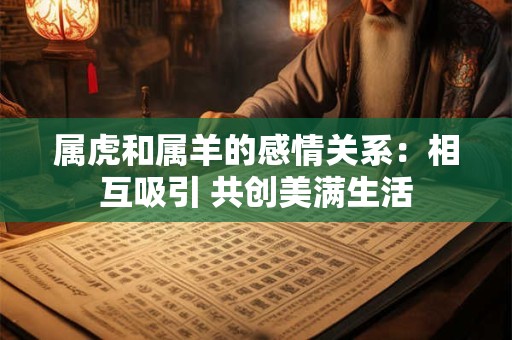 属虎和属羊的感情关系：相互吸引 共创美满生活