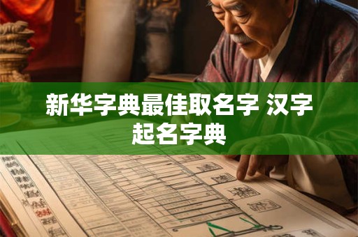 新华字典最佳取名字 汉字起名字典