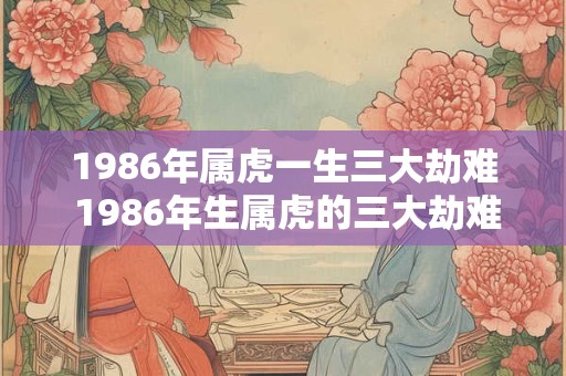 1986年属虎一生三大劫难 1986年生属虎的三大劫难是什么