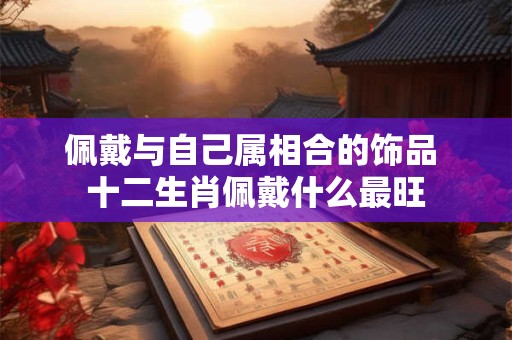 佩戴与自己属相合的饰品 十二生肖佩戴什么最旺
