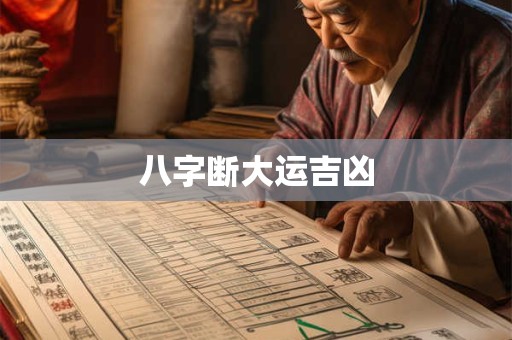 八字断大运吉凶