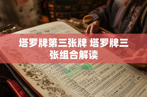 塔罗牌第三张牌 塔罗牌三张组合解读