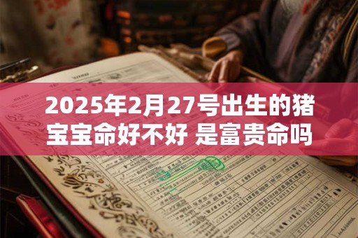 2025年2月27号出生的猪宝宝命好不好 是富贵命吗 2025年2月27号出生的猪宝宝命好不好 是富贵命吗