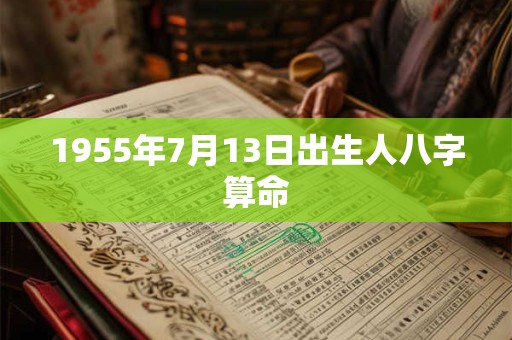 1955年7月13日出生人八字算命
