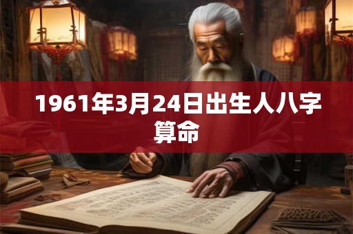 1961年3月24日出生人八字算命