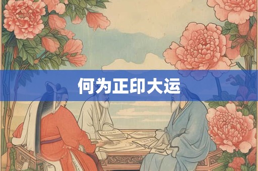 何为正印大运
