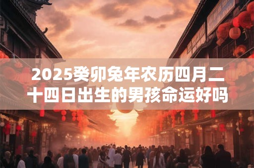 2025癸卯兔年农历四月二十四日出生的男孩命运好吗