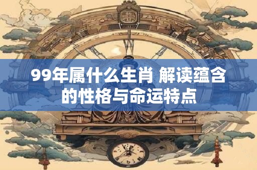 99年属什么生肖 解读蕴含的性格与命运特点