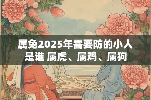 属兔2025年需要防的小人是谁 属虎、属鸡、属狗