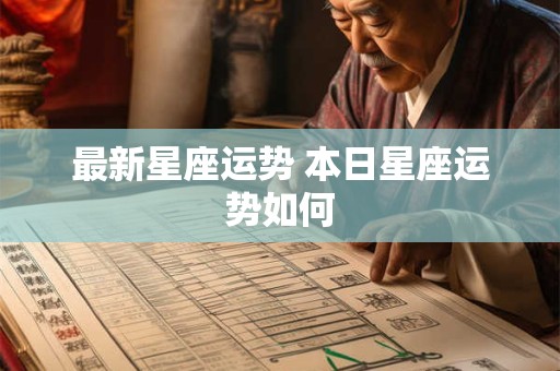最新星座运势 本日星座运势如何