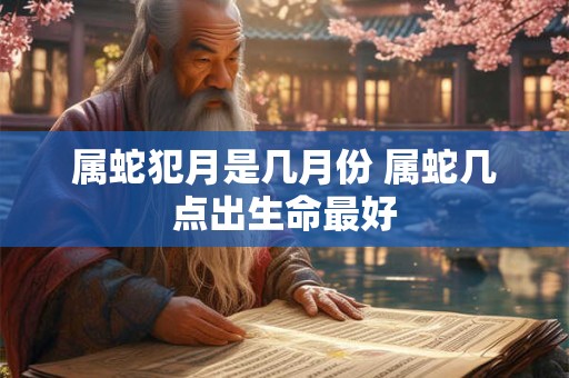 属蛇犯月是几月份 属蛇几点出生命最好