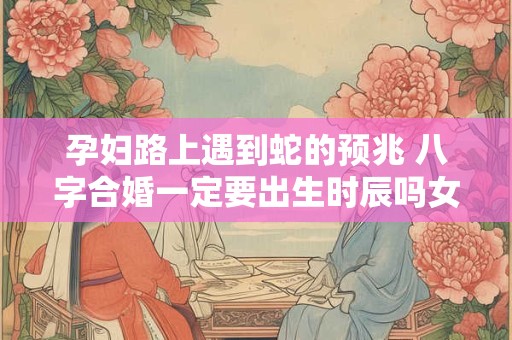 孕妇路上遇到蛇的预兆 八字合婚一定要出生时辰吗女