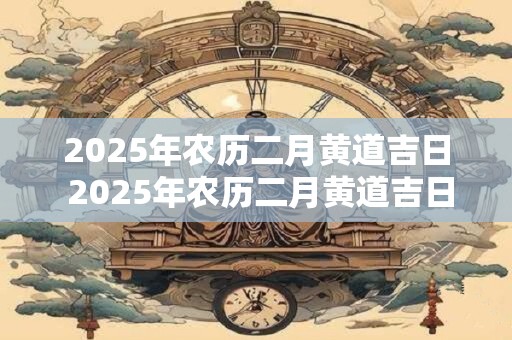 2025年农历二月黄道吉日 2025年农历二月黄道吉日一览表