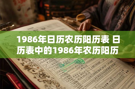 1986年日历农历阳历表 日历表中的1986年农历阳历对应关系是怎样的