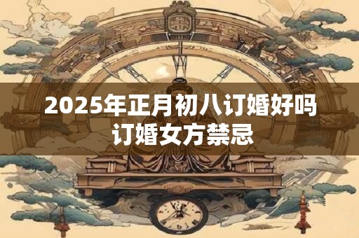 2025年正月初八订婚好吗 订婚女方禁忌