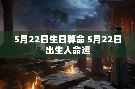 5月22日生日算命 5月22日出生人命运