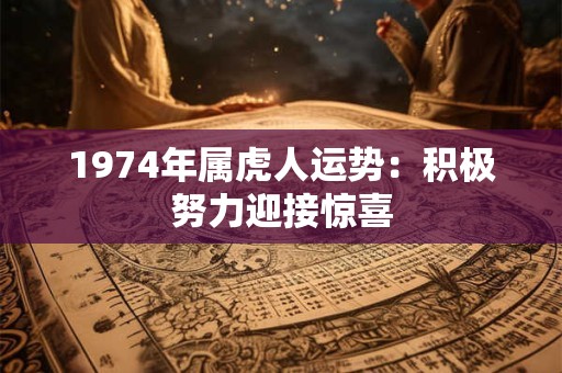 1974年属虎人运势：积极努力迎接惊喜