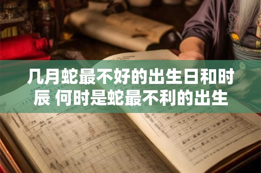 几月蛇最不好的出生日和时辰 何时是蛇最不利的出生日期