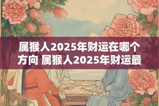 属猴人2025年财运在哪个方向 属猴人2025年财运最旺的位置