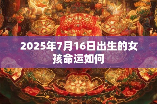 2025年7月16日出生的女孩命运如何
