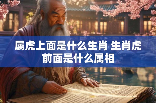 属虎上面是什么生肖 生肖虎前面是什么属相