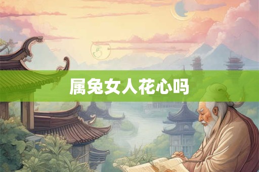 属兔女人花心吗
