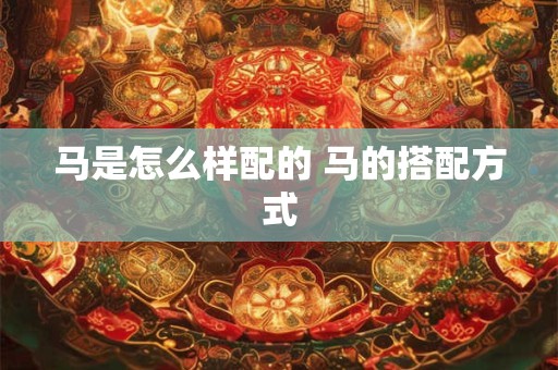 马是怎么样配的 马的搭配方式