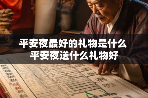 平安夜最好的礼物是什么 平安夜送什么礼物好