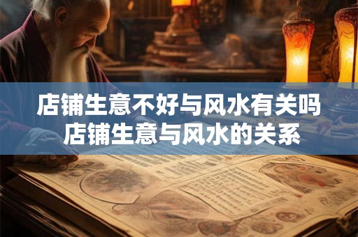 店铺生意不好与风水有关吗 店铺生意与风水的关系