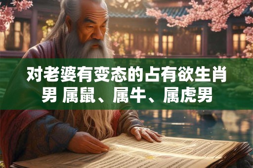 对老婆有变态的占有欲生肖男 属鼠、属牛、属虎男