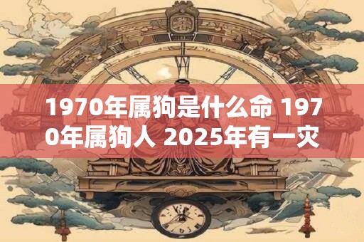 1970年属狗是什么命 1970年属狗人 2025年有一灾