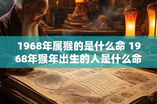 1968年属猴的是什么命 1968年猴年出生的人是什么命