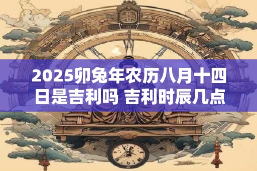2026卯兔年农历八月十四日是吉利吗 吉利时辰几点