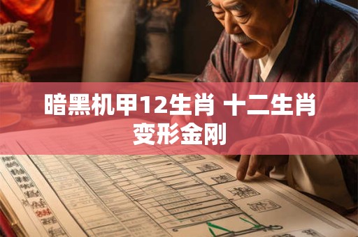 暗黑机甲12生肖 十二生肖变形金刚