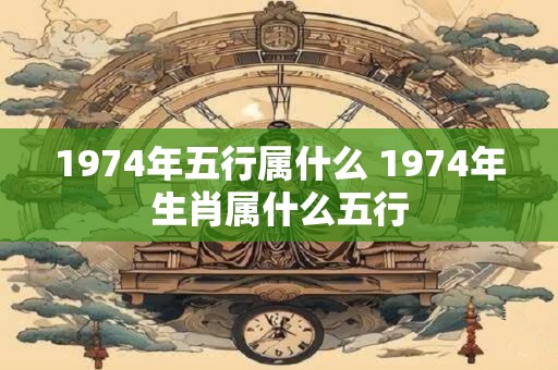 1974年五行属什么 1974年生肖属什么五行
