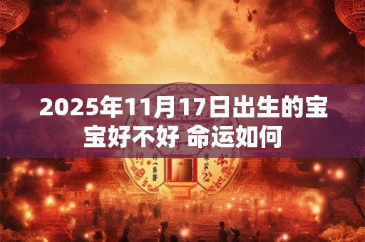 2025年11月17日出生的宝宝好不好 命运如何
