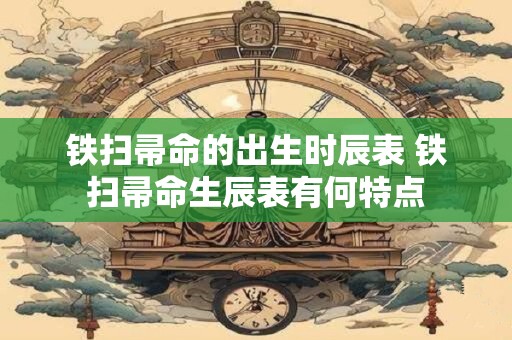 铁扫帚命的出生时辰表 铁扫帚命生辰表有何特点