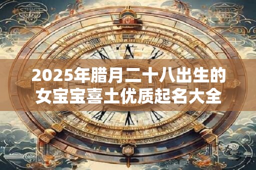 2026年腊月二十八出生的女宝宝喜土优质起名大全 2026年腊月二十八出生的女宝宝喜土优质起名大全
