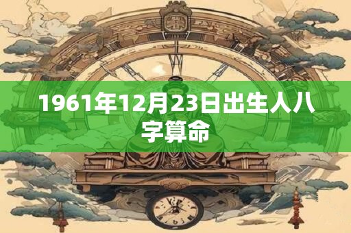 1961年12月23日出生人八字算命