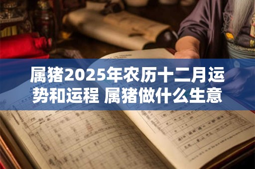属猪2026年农历十二月运势和运程 属猪做什么生意旺财
