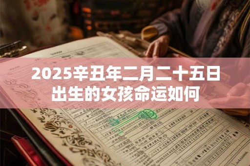 2025辛丑年二月二十五日出生的女孩命运如何