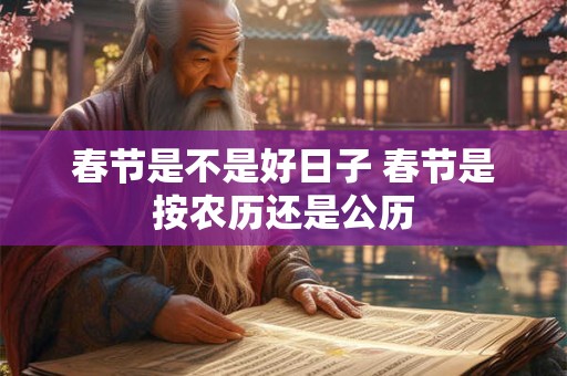 春节是不是好日子 春节是按农历还是公历