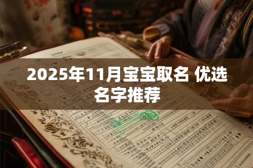 2025年11月宝宝取名 优选名字推荐