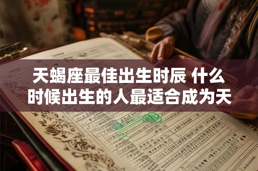天蝎座最佳出生时辰 什么时候出生的人最适合成为天蝎座