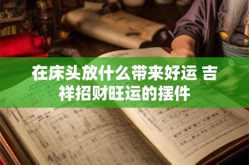 在床头放什么带来好运 吉祥招财旺运的摆件