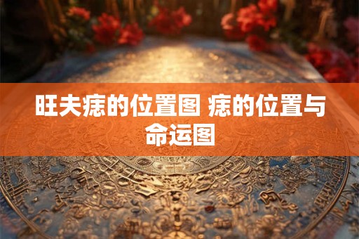 旺夫痣的位置图 痣的位置与命运图