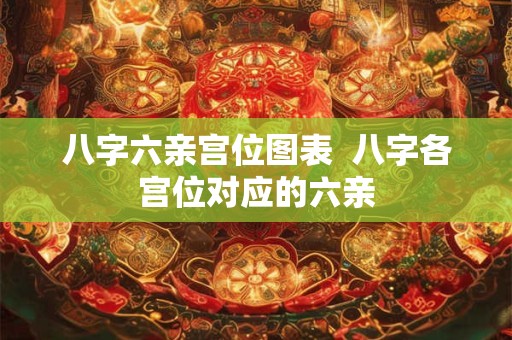 八字六亲宫位图表  八字各宫位对应的六亲