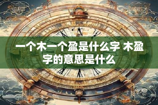 一个木一个盈是什么字 木盈字的意思是什么