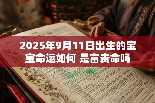 2025年9月11日出生的宝宝命运如何 是富贵命吗