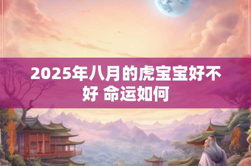 2025年八月的虎宝宝好不好 命运如何 2025年八月的虎宝宝好不好 命运如何